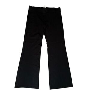 Betabrand Women’s Sz LP Black Knit Bootcut Pants Faux Pockets